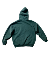 Load image into Gallery viewer, EXCLUSIVE TERRY FLEECE ZIP HOODIE - GREEN STITCH