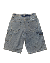 Load image into Gallery viewer, RHINESTONE BAGGY CARPENTER JORTS
