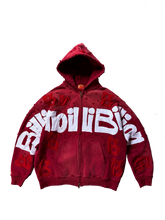 Load image into Gallery viewer, RED “JERSEY” Zip-Up
